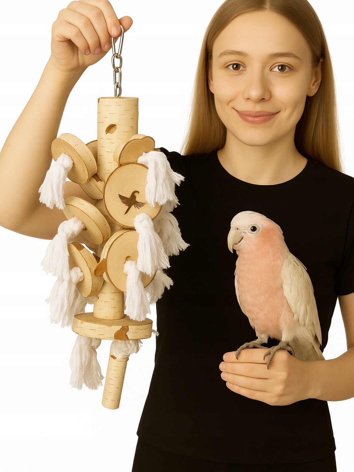 Parrot Planet Přirozeně Kolíček s štětci pro středně velké papoušky