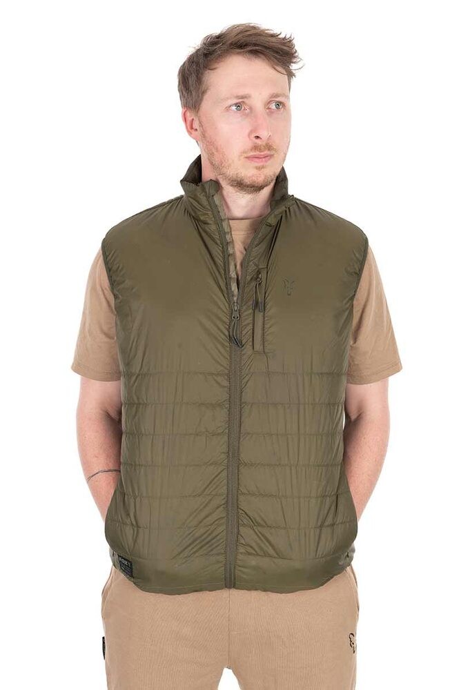 Fox Vesta Olive Quilted 100 Gilet - L