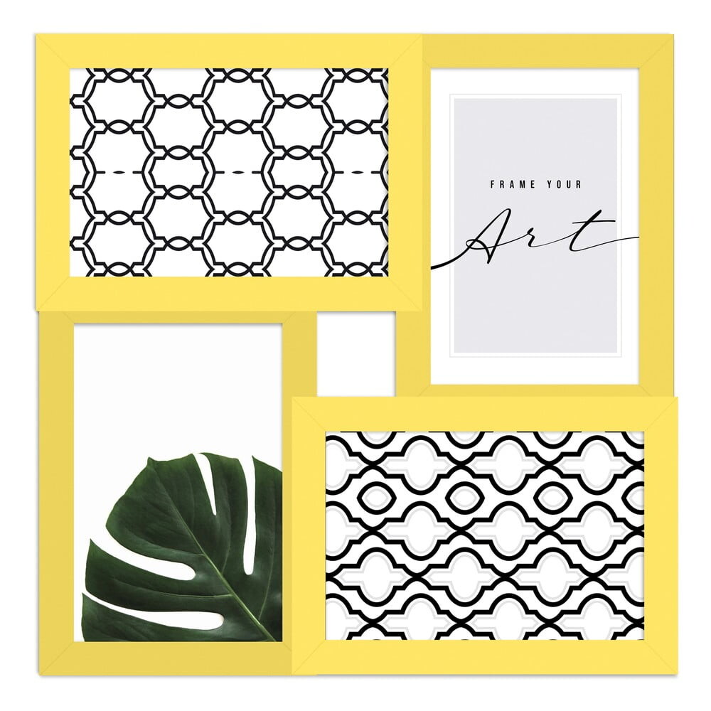Žlutý rámeček na zeď 27x27 cm – knor