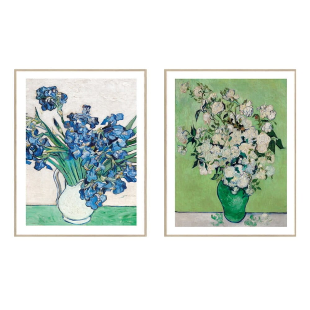 Obrazy v sadě 2 ks 30x40 cm Flowers in a Vase – knor