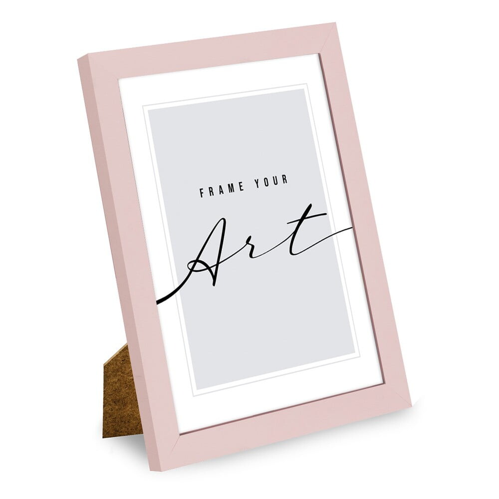 Světle růžový stojací/na zeď rámeček 20x26 cm – knor