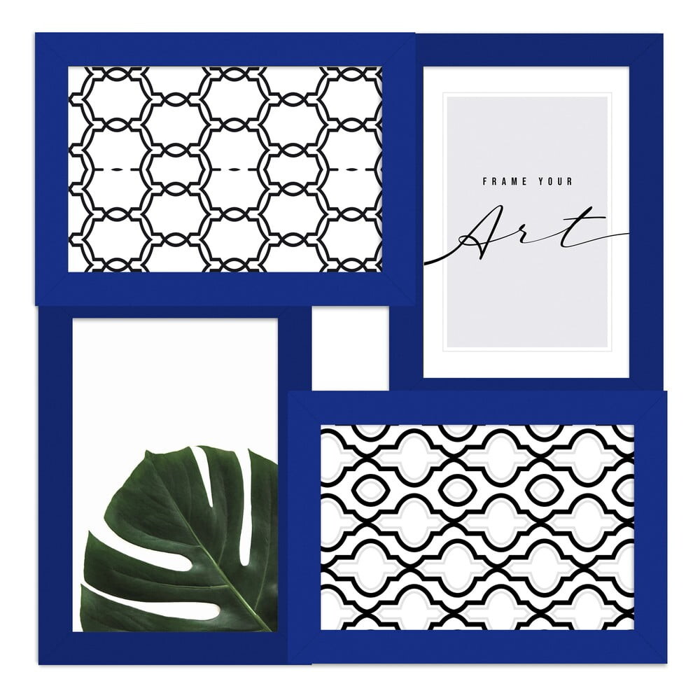 Tmavě modrý rámeček na zeď 27x27 cm – knor
