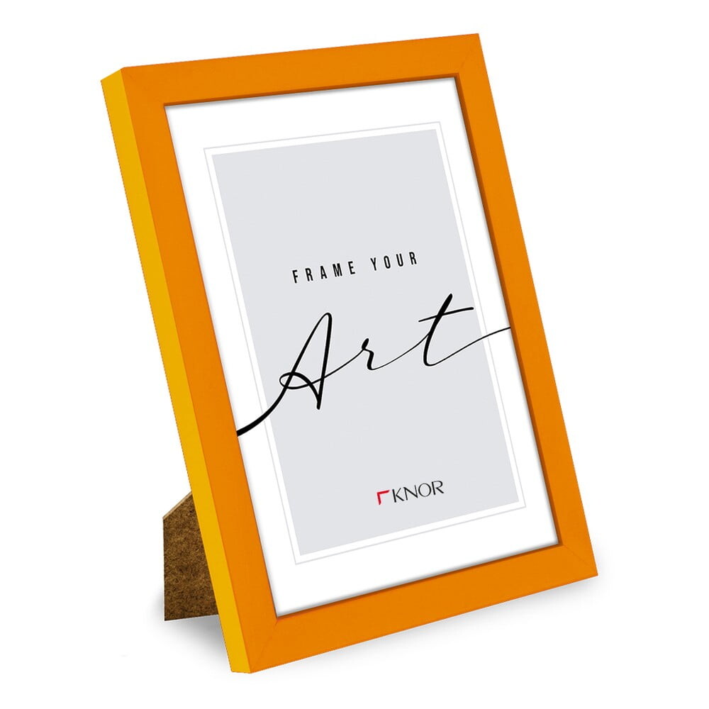 Oranžový stojací/na zeď rámeček 20x26 cm – knor