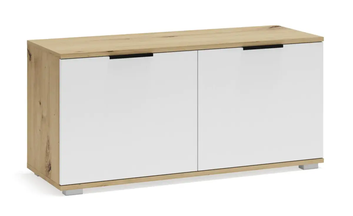 Halmar Botní s dvířky CLIF ST-100, dub artisan/bílá