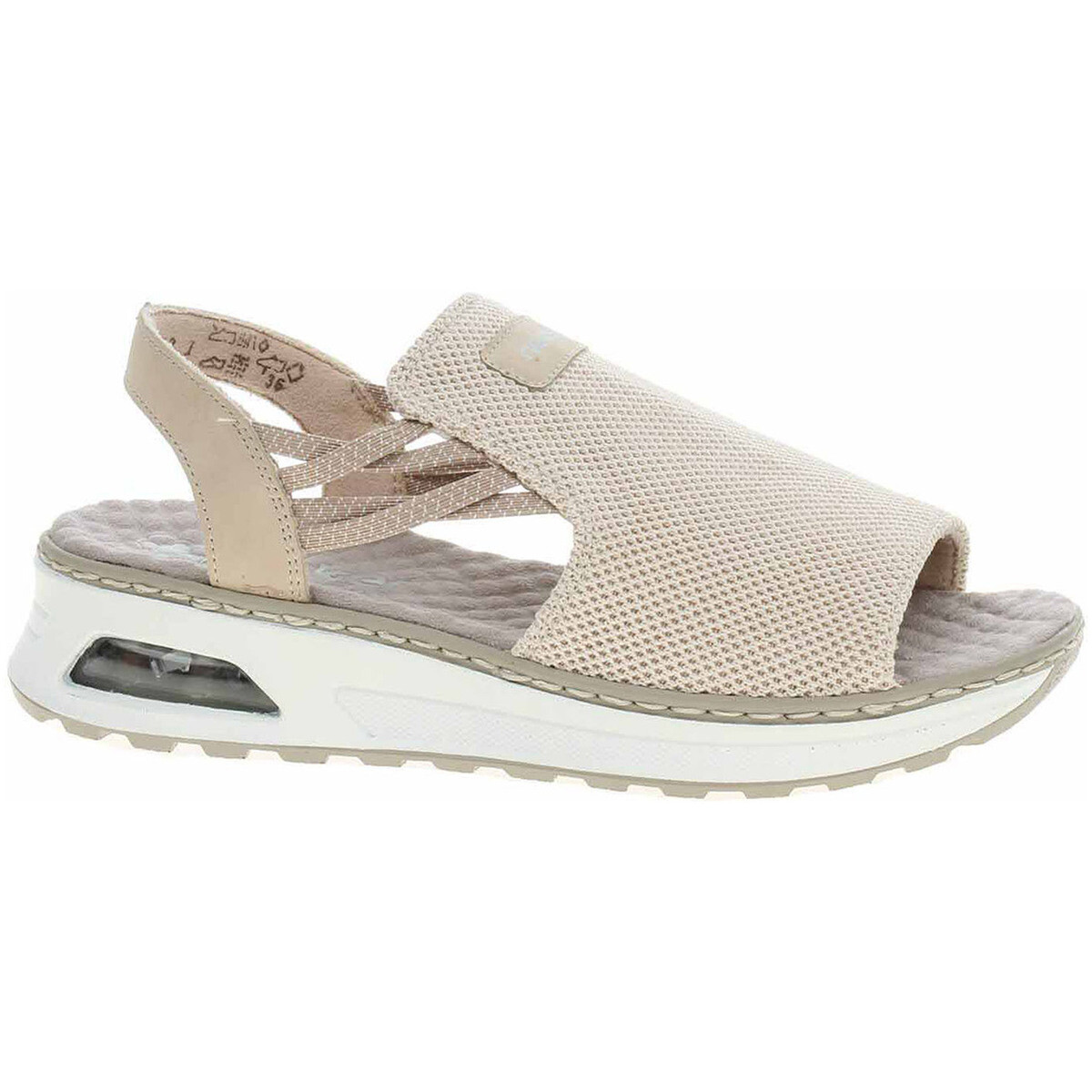 Rieker  Dámské sandály  65661-60 beige  Béžová