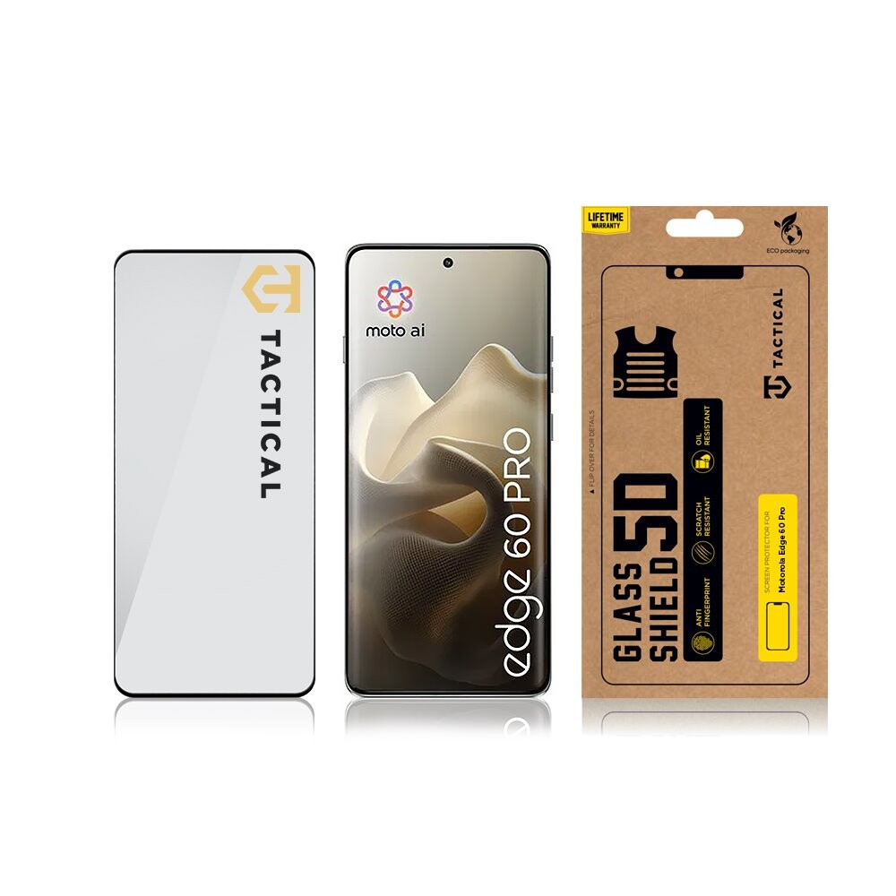 Tvrzené sklo Tactical Glass Shield 5D pro Motorola Edge 60 Pro, černá