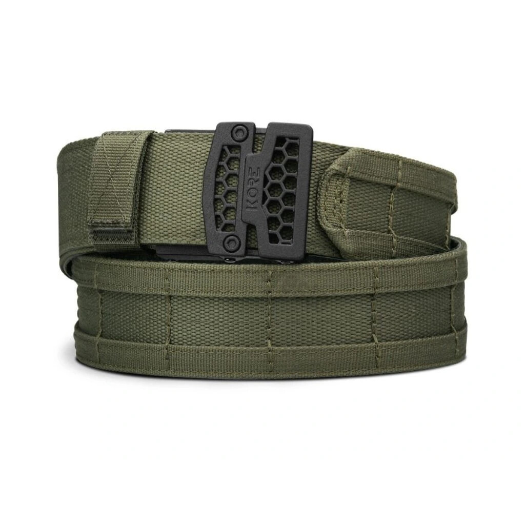 Kožený opasek KORE Battle Belt 1,75 - ranger green, 125