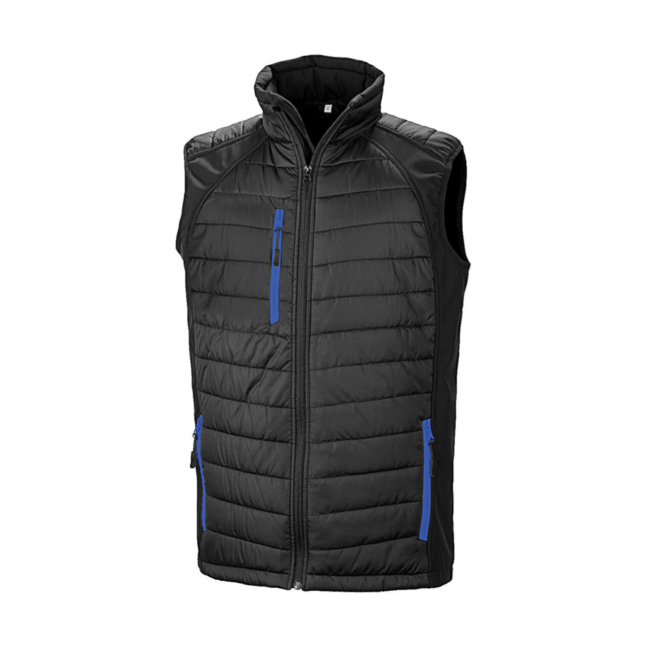 Softshellová vesta Result Compass - černá-modrá, XL