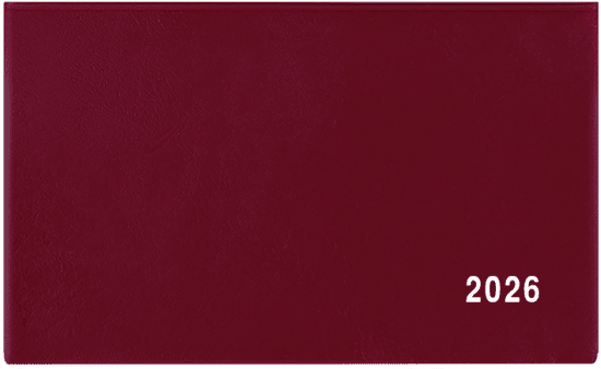 Baloušek Týdenní diář Cyril - PVC - bordó - BTC1-3-26