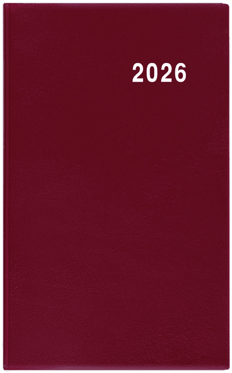 Baloušek Týdenní diář Gustav - PVC - bordó - BTG1-3-26