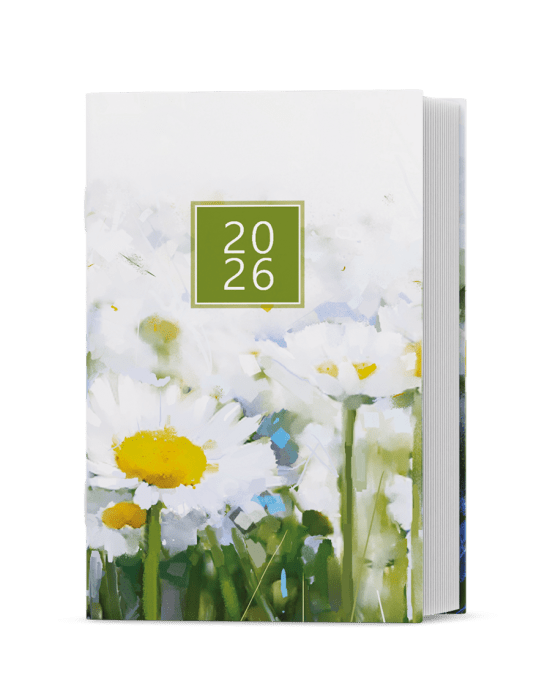 Baloušek Týdenní diář Gustav - lamino - Kopretiny - BTG9-1-26