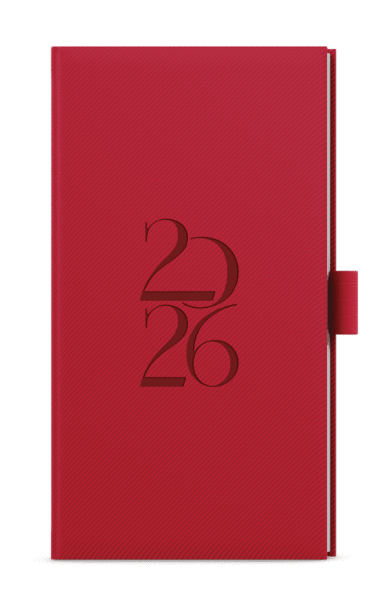 Baloušek Týdenní diář Jakub - Deny - kapesní - červená - BTJ19-6-26
