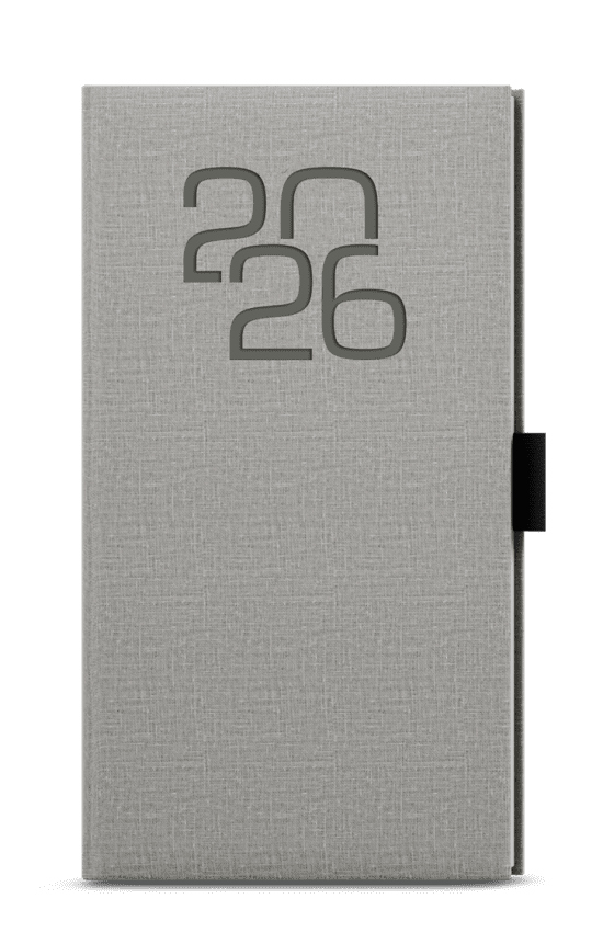 Baloušek Týdenní diář Jakub - Fabric - kapesní - šedá - BTJ27-9-26