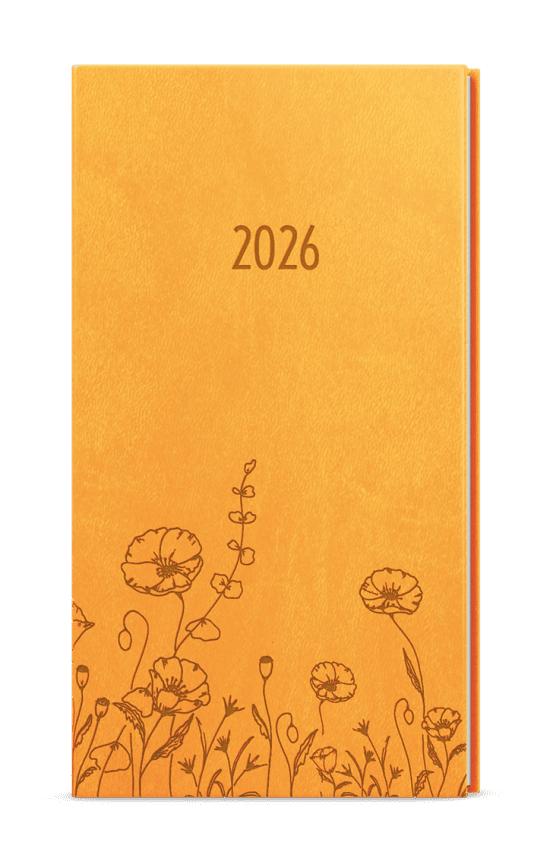 Baloušek Týdenní diář Jakub - Vivella s ražbou - kapesní - okr - Louka - BTJ61-23-26