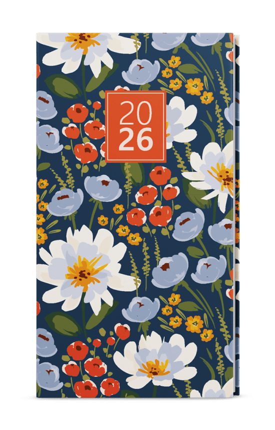 Baloušek Týdenní diář Jakub - Lamino - kapesní - Květiny - BTJ9-5-26