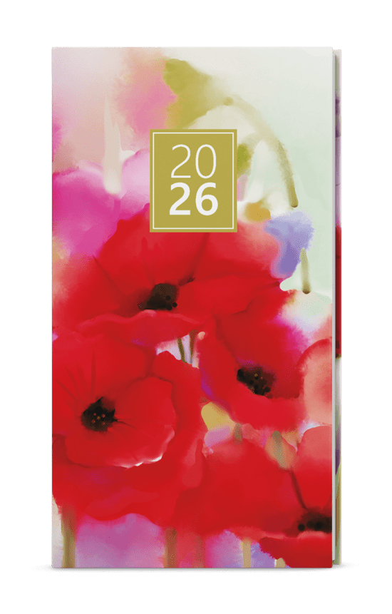 Baloušek Týdenní diář Jakub - Lamino - kapesní - Máky - BTJ9-7-26