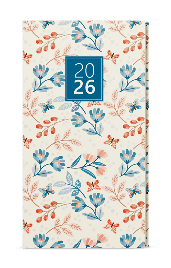 Baloušek Týdenní diář Jakub - Lamino - kapesní - Motýli - BTJ9-2-26