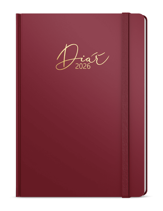 Baloušek Týdenní diář Oskar - Luxi - A5 - bordó - BTO8-3-26