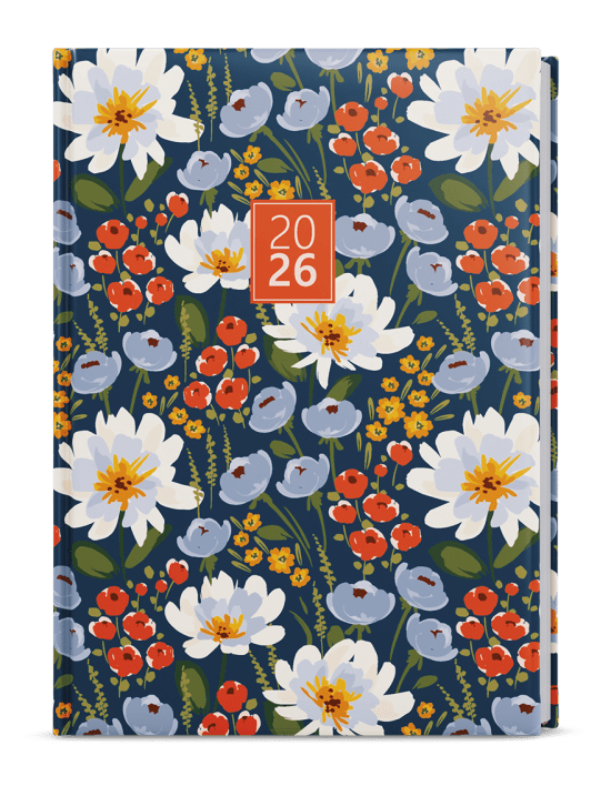 Baloušek Denní diář Adam - Lamino - B6 - Květiny - BDA9-5-26