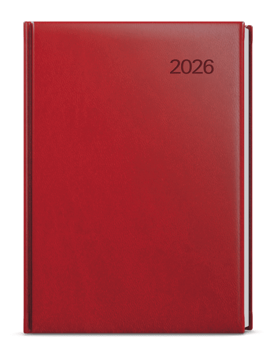 Baloušek Denní diář Ctirad - Vivella - A5 - bordó - BDC6-3-26