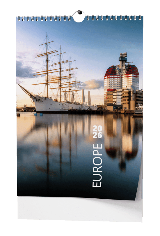 Baloušek Nástěnný kalendář 2026 - Europe - A3 - BNG12-26 - Baloušek Města Města 10