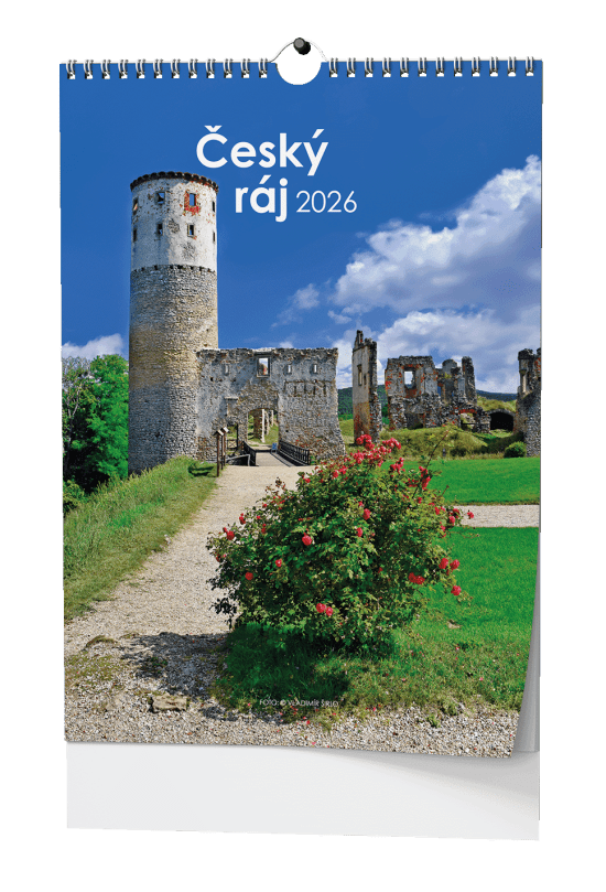 Baloušek Nástěnný kalendář 2026 - Český ráj - A3 - BNK3-26 - Baloušek Památky Památky 10