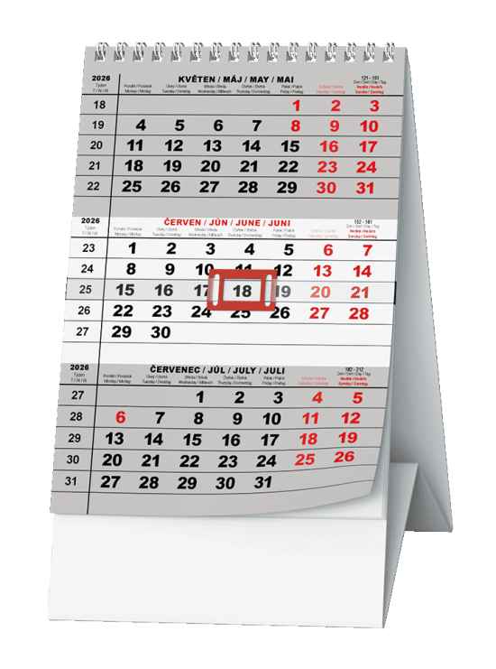 Baloušek Stolní kalendář 2026 - Mini tříměsíční - BSA7-26 - Baloušek 10