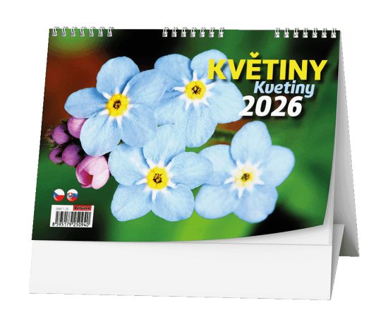 Baloušek Stolní kalendář 2026 - Květiny - BSF7-26 - Baloušek Květiny Květiny 10
