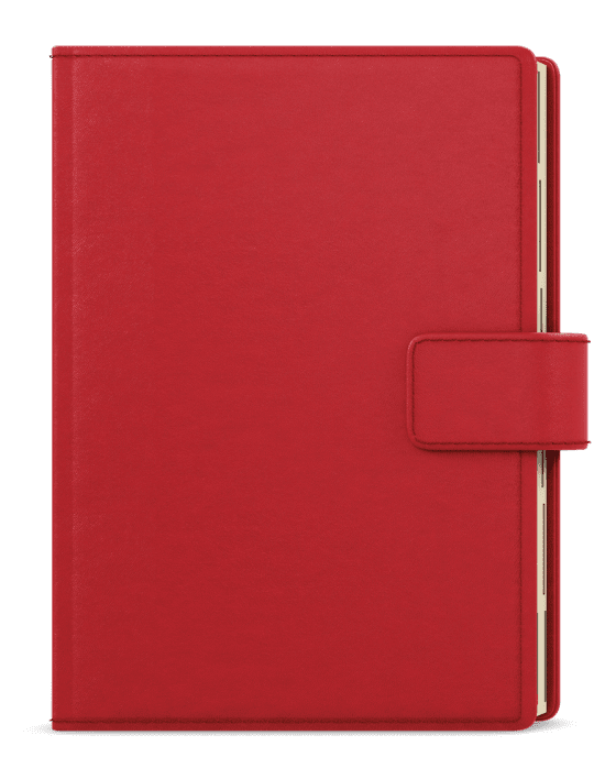 Baloušek Denní diář Ctirad s výsekem - Elite - A5 - červená - BDCk38-6-26