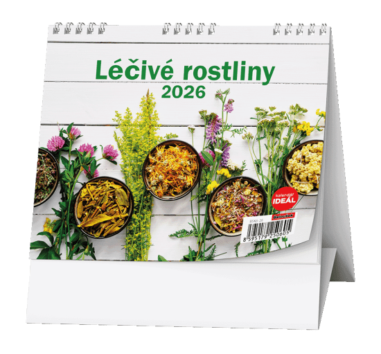Baloušek Stolní kalendář 2026 - IDEÁL - Léčivé rostliny - BSK6-26 - Baloušek Květiny Květiny 10