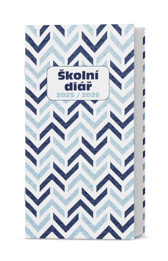 Baloušek Školní diář Klára - lamino - Modř - BMK9-2-26