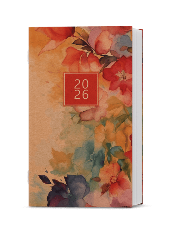 Baloušek Měsíční diář Marika - kraft - Akvarel - BMM2-1-2