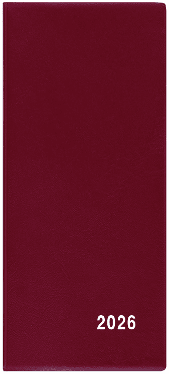 Baloušek Měsíční diář Xenie - PVC - bordó - BMX1-3-26
