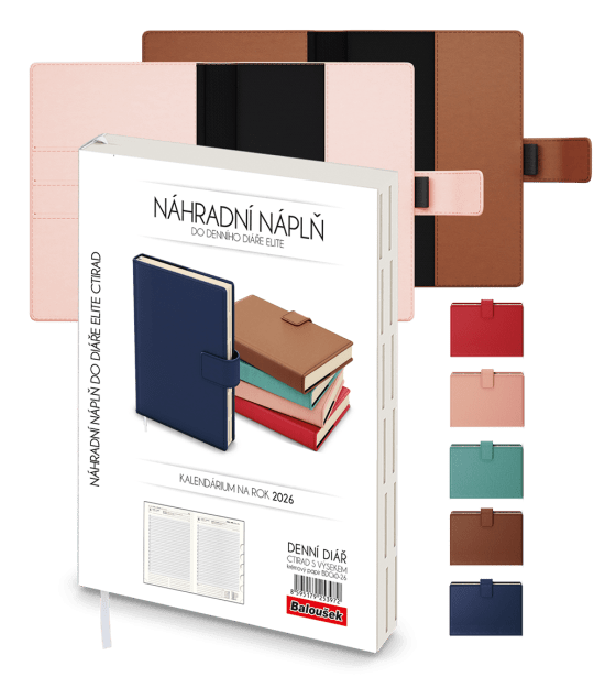 Baloušek Náplň - denní diář Ctirad s výsekem - A5 - BDCk0-26