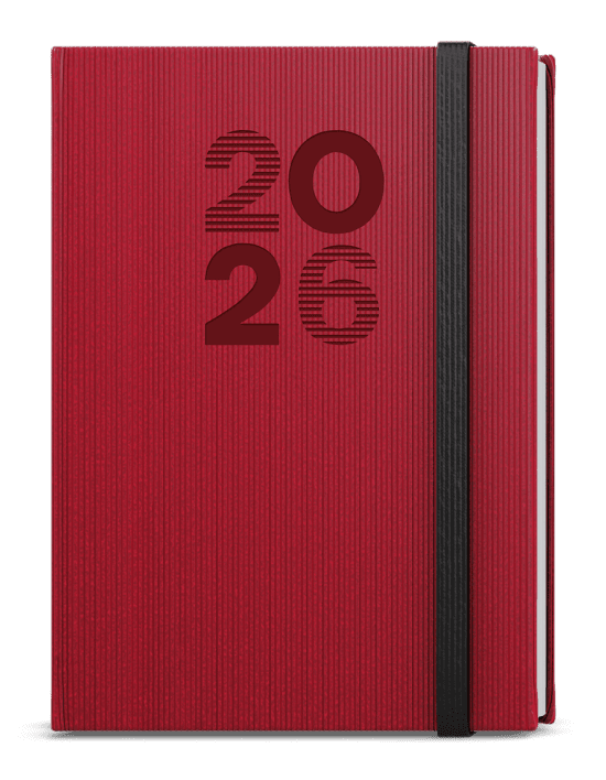 Baloušek Denní diář David - Vigo - A5 - červená - BDD23-6-26