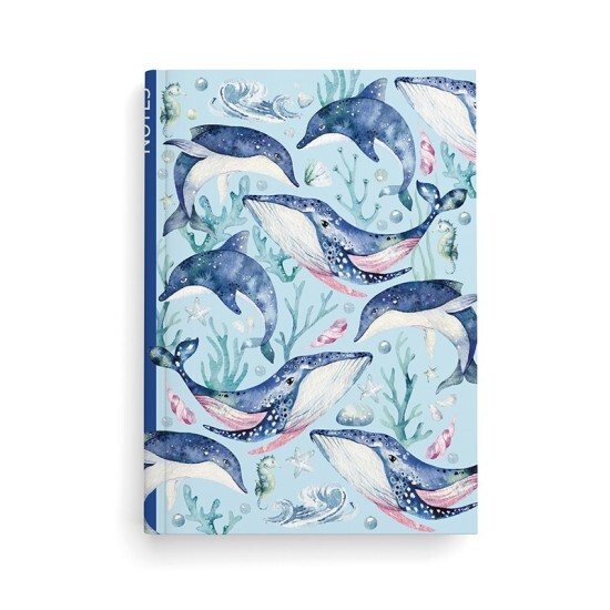 Baloušek Notes A5 - linkovaný - Velryba - BU069-11