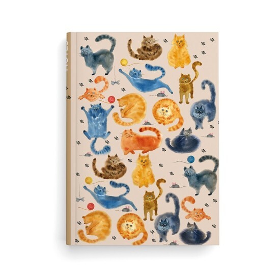 Baloušek Notes A5 - linkovaný - Kočky - BU069-15