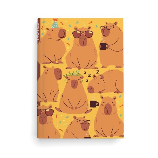 Baloušek Notes A5 - linkovaný - Kapybary - BU069-16