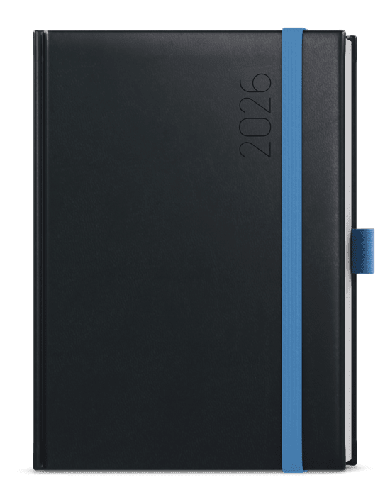 Baloušek Denní diář David - Reno - A5 - černá - BDD3-2-26