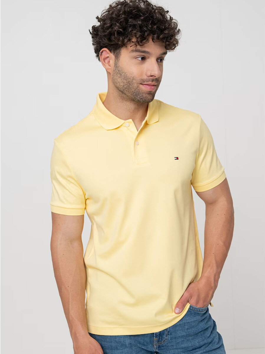 Tommy Hilfiger pánské žluté polo triko - L (ZF0)