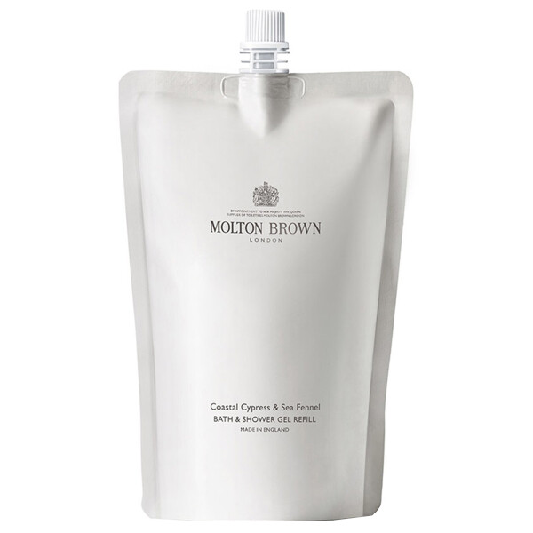 Molton Brown Náhradní náplň pro sprchový gel Coastal Cypress & Sea Fennel (Bath & Shower Gel Refill) 400 ml