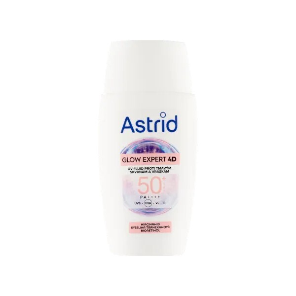 Astrid Pleťový fluid proti tmavým skvrnám a vráskám SPF 50 Glow Expert 4D 50 ml