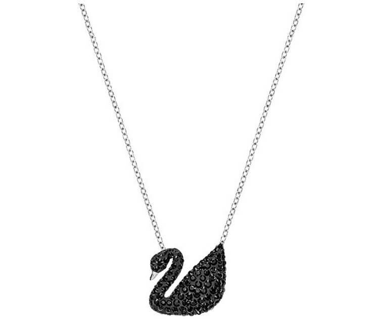 Swarovski Luxusní náhrdelník s černou labutí Iconic Swan 5347329