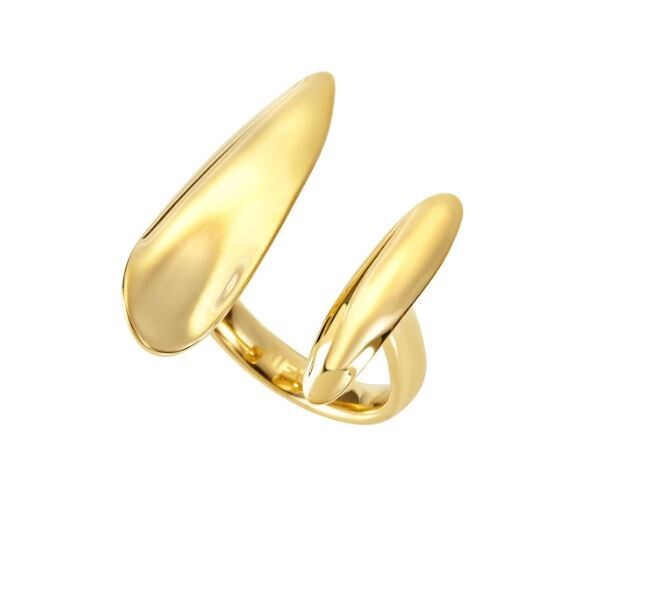 BREIL Otevřený pozlacený prsten B WHISPER TJ3706