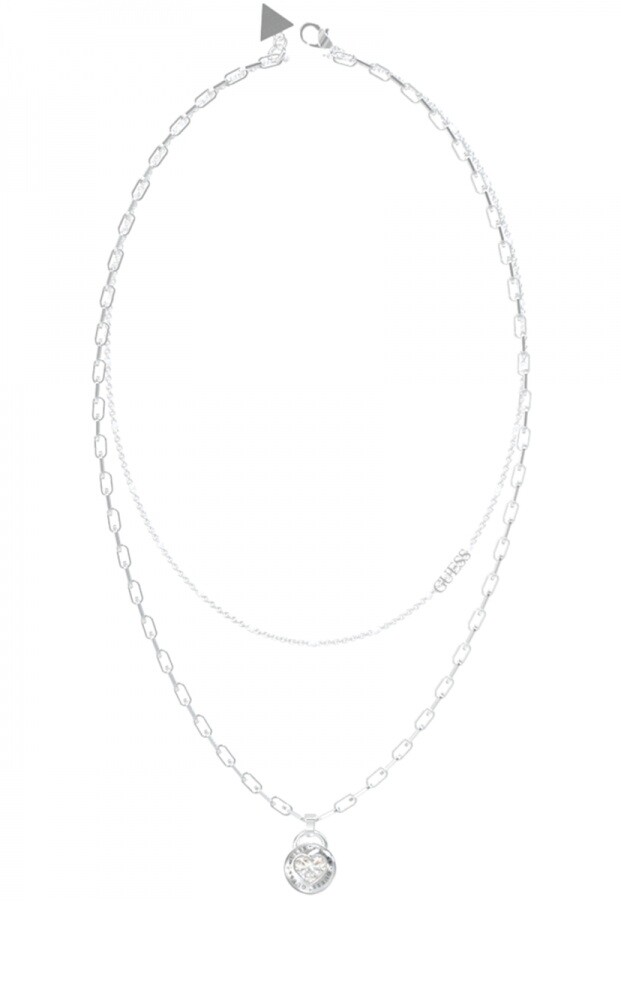 Guess Romantický dvojitý náhrdelník Rolling Hearts JUBN03348JWRHT/U