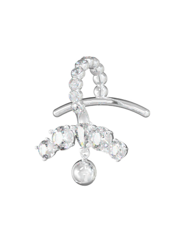 Guess Originální single náušnice Crazy Earrings JUBE03295JWRHT