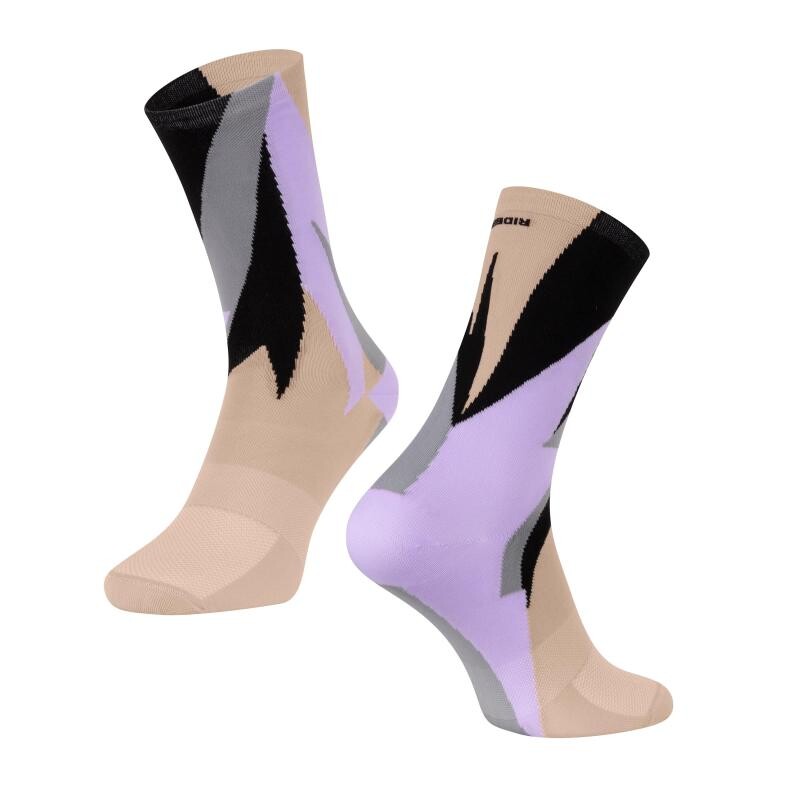 Force Ponožky FREERIDE béžovo-fialové