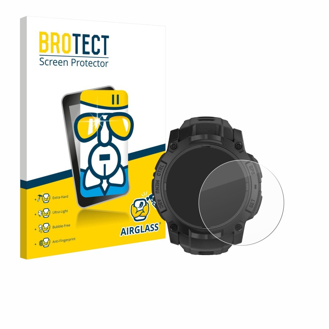 Ochranná fólie BROTECT AirGlass Glass Screen Protector for Garmin Instinct 3 Solar Tactical Edition (50 mm)