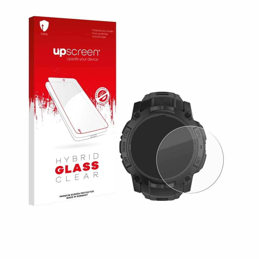 Ochranné sklo upscreen Hybrid Glass Clear Premium Glass Screen Protector for Garmin Instinct 3 Solar Tactical Edition (50 mm)