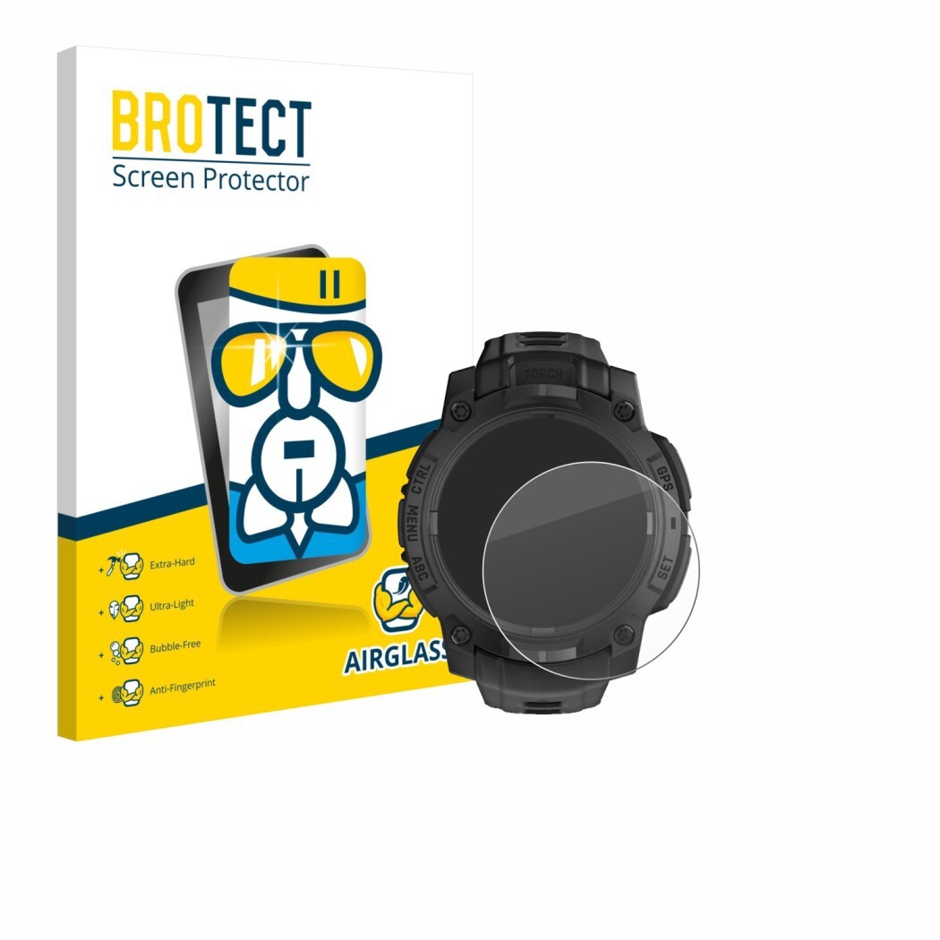 Ochranná fólie BROTECT AirGlass Glass Screen Protector for Garmin Instinct 3 Solar Tactical Edition (45 mm)
